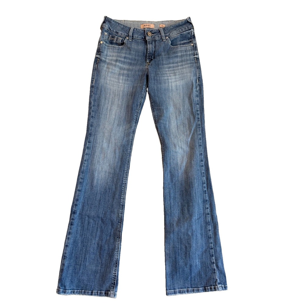 Ariat REAL Annie Boot Cut Jeans Womens 30L Medium Wash Perfect Rise Western